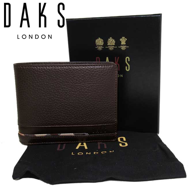 国内即送 DAKS GWAW19016 クロコ調 財布(小銭入れなし) 他色有 gwss20071-br-1.jpg
