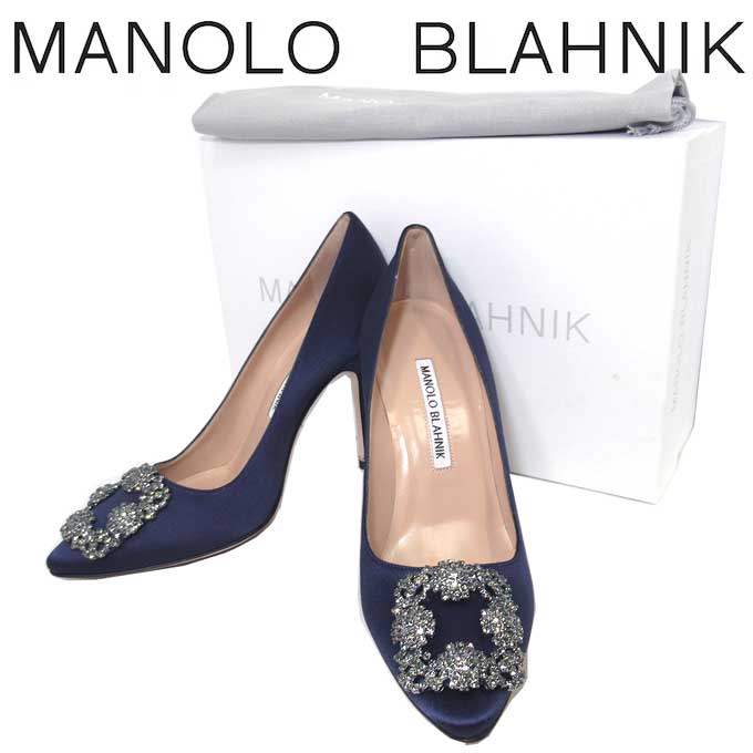 MANOLO BLAHNIK マノロブラニク ハンギシ パンプス サテン