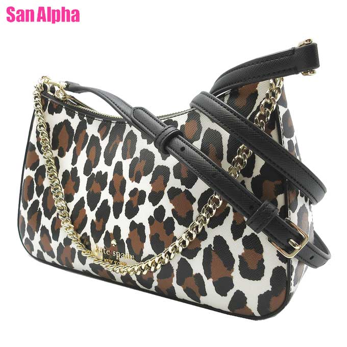【10%OFFクーポン】ケイトスペード バッグ ショルダーバッグ kate spade NEW YORK MADISON スポッテッド レオパード コンバーチブル クロスボディ 2WAY 斜め掛け KH460 250 (クリームマルチ) レディース 送料無料