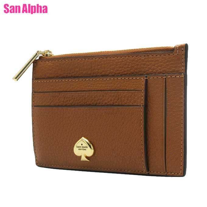 【1000円OFFクーポン4/10 01:59迄】ケイトスペード カードケース カード入れ kate spade NEW YORK KAYLA レザー ラージ スリム カードホルダー KL837 200 (ブラウン系) アウトレット レディース 送料無料