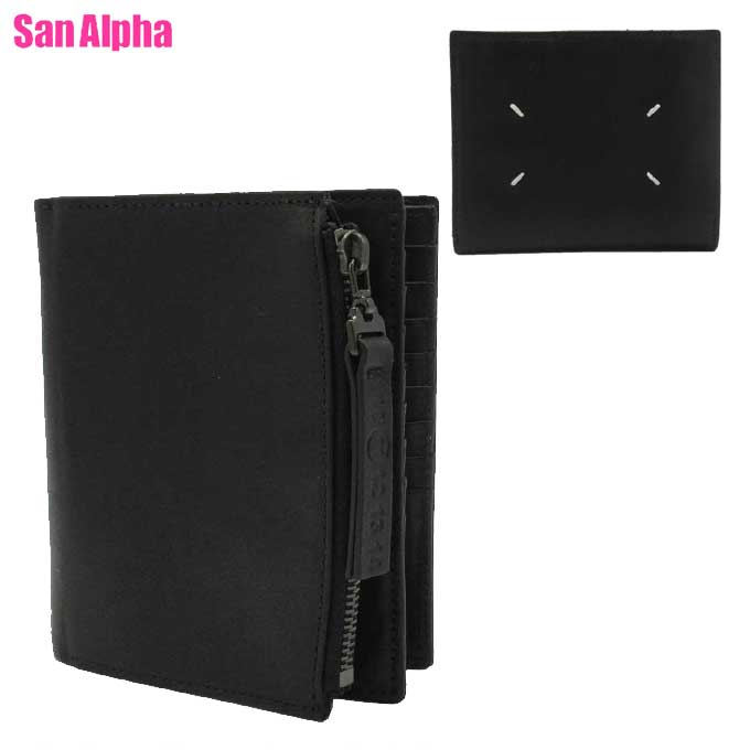 Maison Margiela 二つ折り財布 黒 Maison Margiela（メゾンマルジェラ） 二つ折り財布 折りたたみ財布