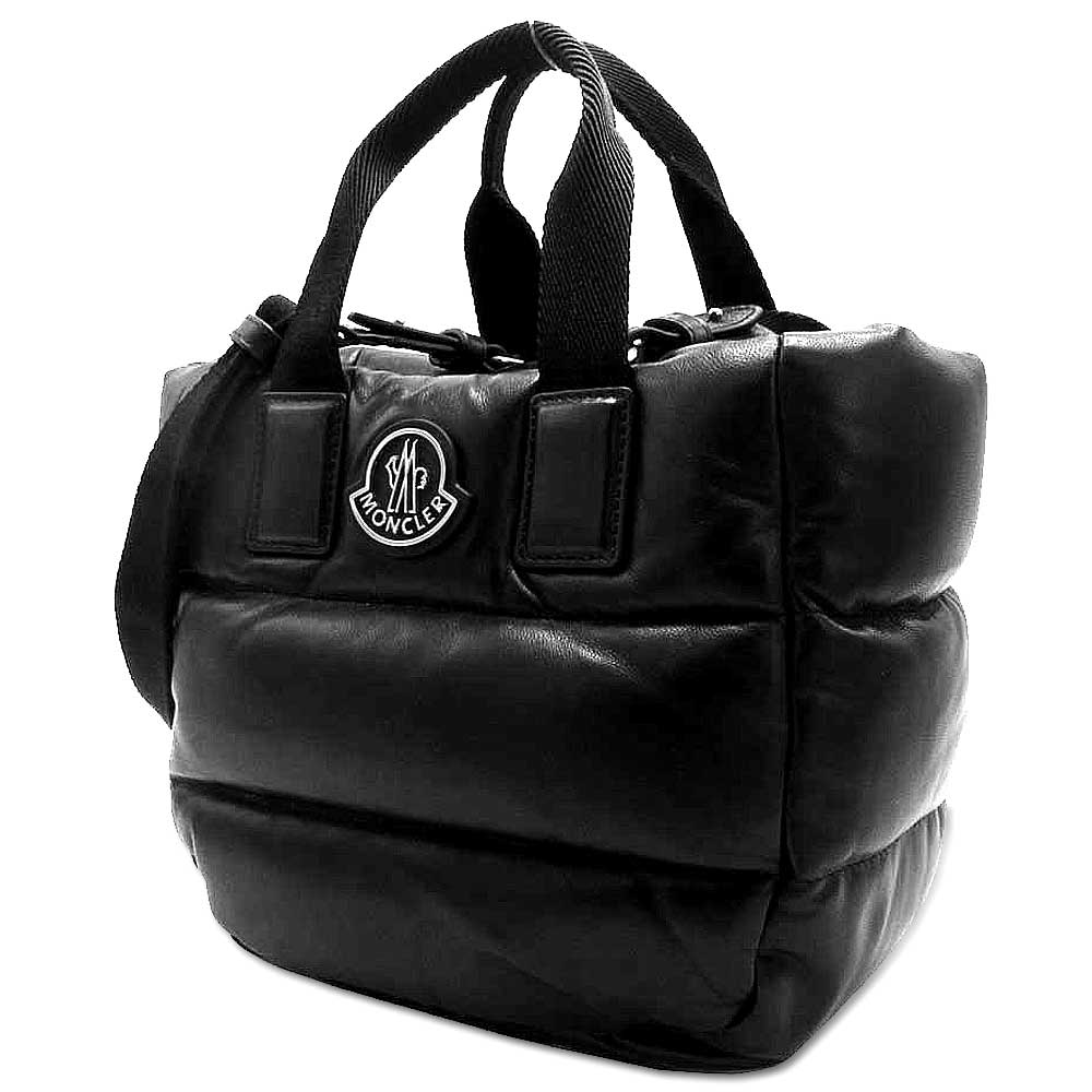 【1000円OFFクーポン】MONCLER モンクレール トートバッグ レディース ミニバッグ ショルダーバッグ 2WAY 斜めがけ コンパクト MINI CARADOC ミニカラドック レザー ダウンデザイン 5L00010 M3708 999 ブラック 黒 アウトレット｜SanAlpha（サンアルファ）