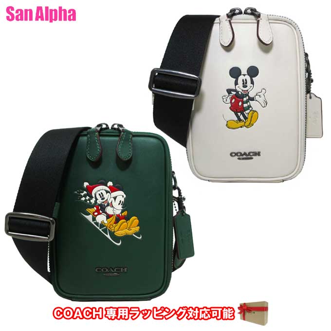 コーチ バッグ ショルダーバッグ COACH X DISNEY STANTON コーチ × ディズニー ミッキー ウィンター モチーフ クロスボディ 斜め掛け コラボ商品 CM028 アウトレット メンズ 送料無料