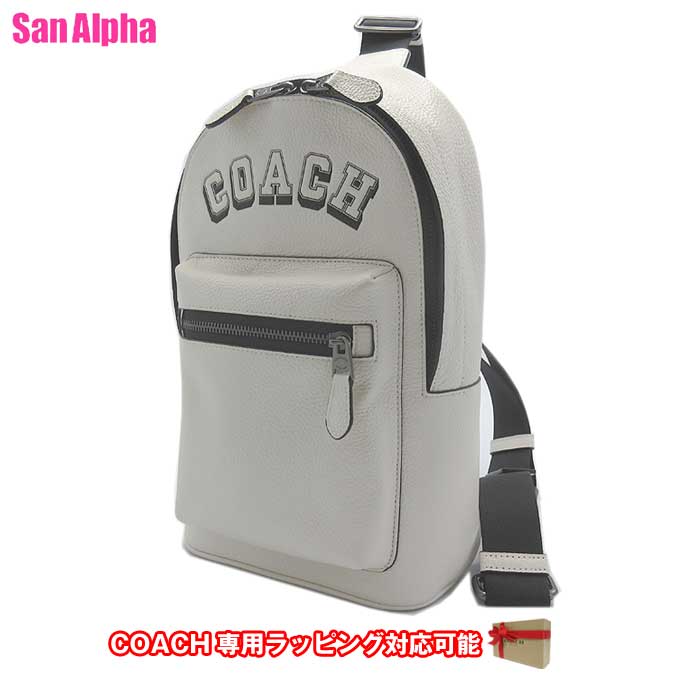 【1000円OFFクーポン】コーチ バッグ ショルダーバッグ COACH WEST PACK ヴァーシティ グラフィック スリングパック ボディバッグ CAJ58 QBMQV (チョーク&times;ブラック) アウトレット メンズ 送料無料｜SanAlpha（サンアルファ）
