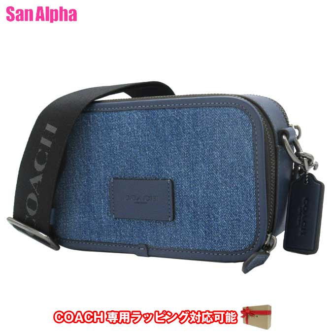【1000円OFFクーポン4/10 01:59迄】コーチ バッグ ショルダーバッグ COACH WYATT デニム クロスボディバッグ 斜め掛け CBG14 QBXR9 (デニム) アウトレット メンズ 送料無料