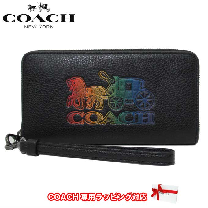 楽天市場】コーチ 財布 長財布 COACH クロスグレインレザー スリム