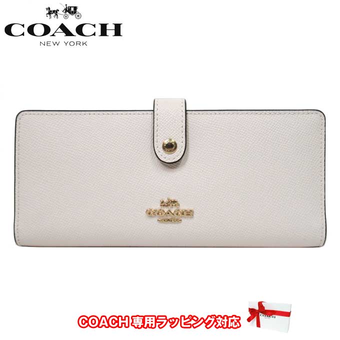 楽天市場】コーチ 財布 長財布 COACH クロスグレインレザー スリム