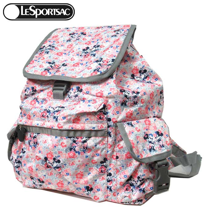 楽天市場 ディズニーコラボ レスポートサック Lesportsac レスポ ショルダーバッグ 79 P929 ポリエステル Disney ミッキー ミニー プリント ボイジャー バッグパック リュック Voyager Backpack P929 ピンク系 レディース ギフト Sanalpha サンアルファ
