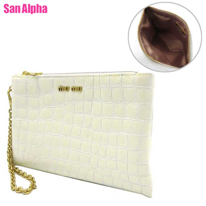 楽天市場】【訳あり】 ミュウミュウ クラッチバッグ レディース RP0371