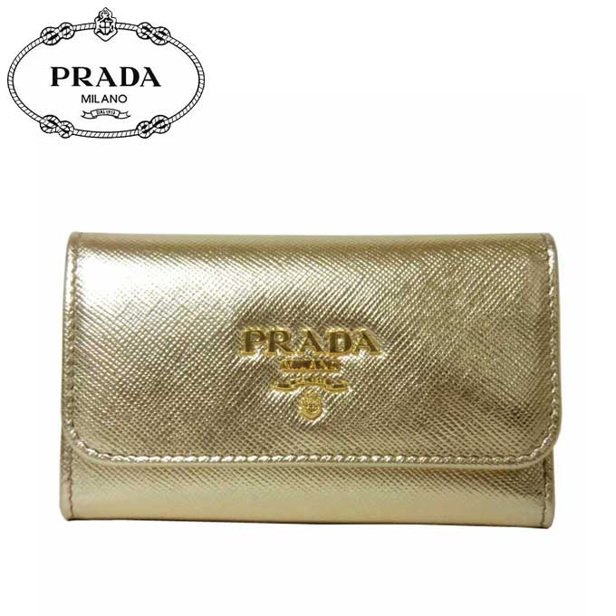 プラダ アウトレット Prada 最安値 キーケース サンアルファ 1pg222 サフィアーノ 6連 アウトレット キーケース Saffiano Metal Platino Rcp カード分割 レディース Sanalpha サンアルファ ギフトラッピング無料