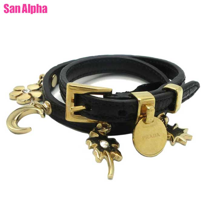 PRADA ストラップブレスレット プラダ PRADA ブレスレット バングル トライアングルロゴ