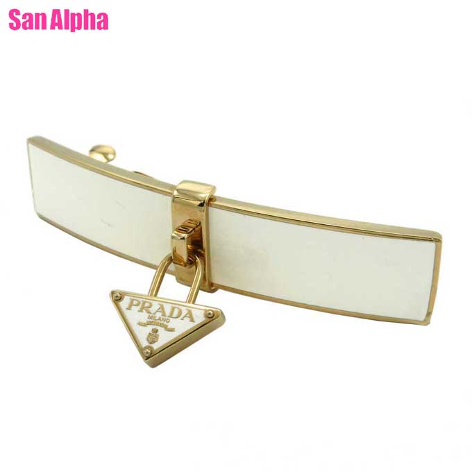 プラダのバレッタ。 プラダ バレッタ レディース ブランド PRADA 1IF022 ブラック