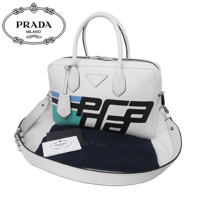 アウトレット City City ハンドバッグ 2way Prada レディースバッグ ハンドバッグ Calf プラダ Color Ff0000 12時まで即日発送 日曜定休日 Strong Font ロゴ Bianco Nero ショルダー付 ハンドバッグ レザー 1000円offクーポン ポイント5倍 1bb045