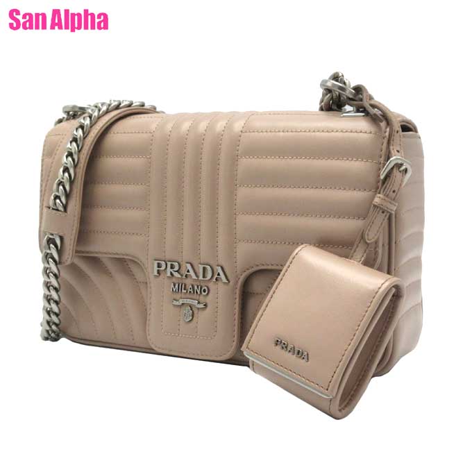 楽天市場】プラダ/PRADA ショルダーバッグ バッグ レザー ベージュ系