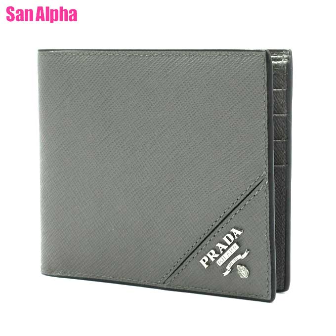 PRADA サフィアーノ二つ折り財布 楽天市場】【新品】 プラダ 二つ折り財布 サフィアーノ タブ レザー