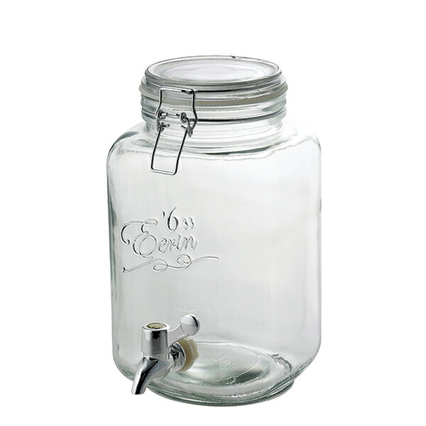 楽天市場】ガラス製 ドリンクサーバー6L (204704) 給水 レモン水