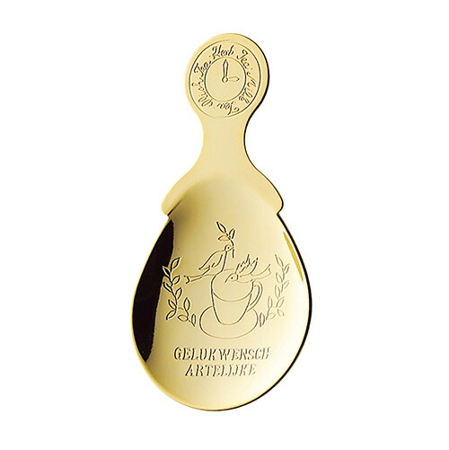 モンティーヌティーメジャー ゴールド(400300)金めっき ステンレス メジャースプーン ティーサーバー 茶さじ 茶葉 小鳥 バード 時計 クロック 卓上 洋風 サロン【日本製】【メール便対応】画像