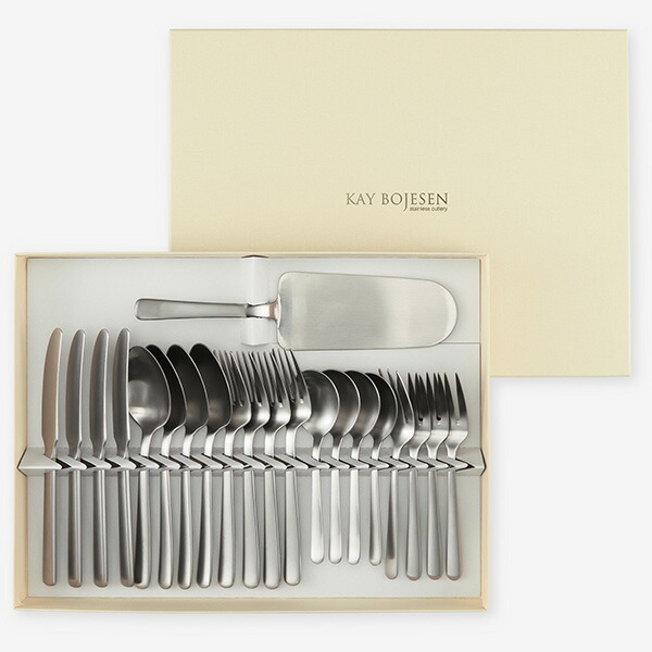 送料無料 Kay Bojesen グランプリ デザート21pcs マット Kay 23 スプーン フォーク 18 10ステンレス 北欧 卓上 カトラリー 洋食器 食洗器対応 デザイナー プレゼント お祝い カイ ボイスン Grandprix 大泉物産 日本製 お中元 御中元 Robertjrstire Com