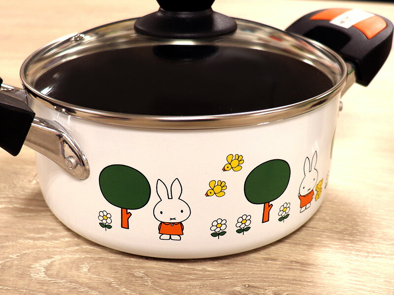 楽天市場 ミッフィー アルミ 両手鍋18cm Db 303 Miffy ブルーナ オランダ キャラクター グッズ キャセロール 一人暮らし うさこちゃん ギフト Ih対応 母の日 ギフトショップのパレット