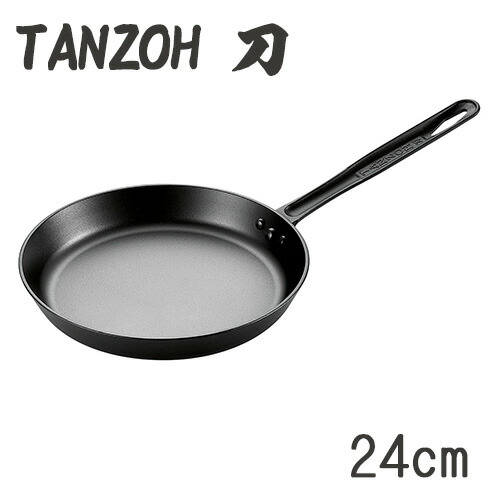 鋳付けるフライパン TANZOH 刀 24糎 (0049003) フライパン24糎 スキネットボール スチール写真 鉄 共柄 思わしい 鍛える 人切り包丁 日本刀と同じ作り方 オーヴン相応う 食べ物屋【屁っ放り火専用】【日本製】【貨物輸送無料】