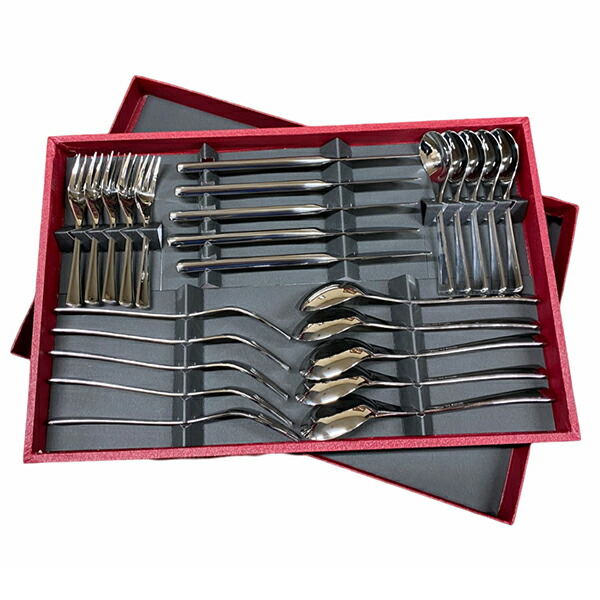 楽天市場】Pearl 18-8ステンレス カトラリー25pcセット 専用箱付 (TB