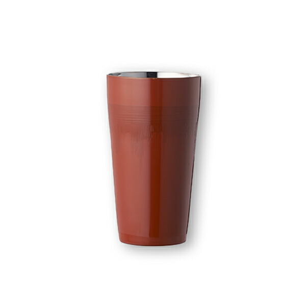 漆磨 日の和 hinowa 二重タンブラー310ml(ART-HI006)ステンレス 漆 酒器 二重構造 山中漆器 卓上 和モダン おもてなし 粋 おしゃれ 朱色 SHI-MOA アルチザン【日本製】