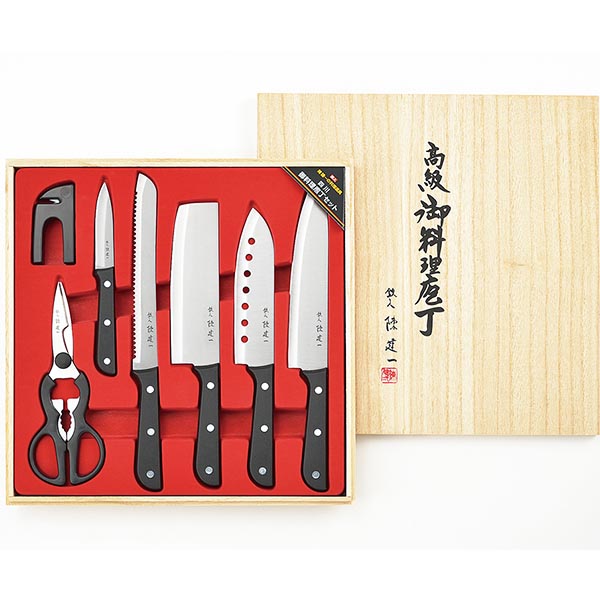 楽天市場】陳建一 御料理包丁6PCセット (CK-534) 桐箱入