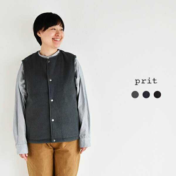 楽天市場】prit プリット 2/18ウール5G片畦編み クルーネック