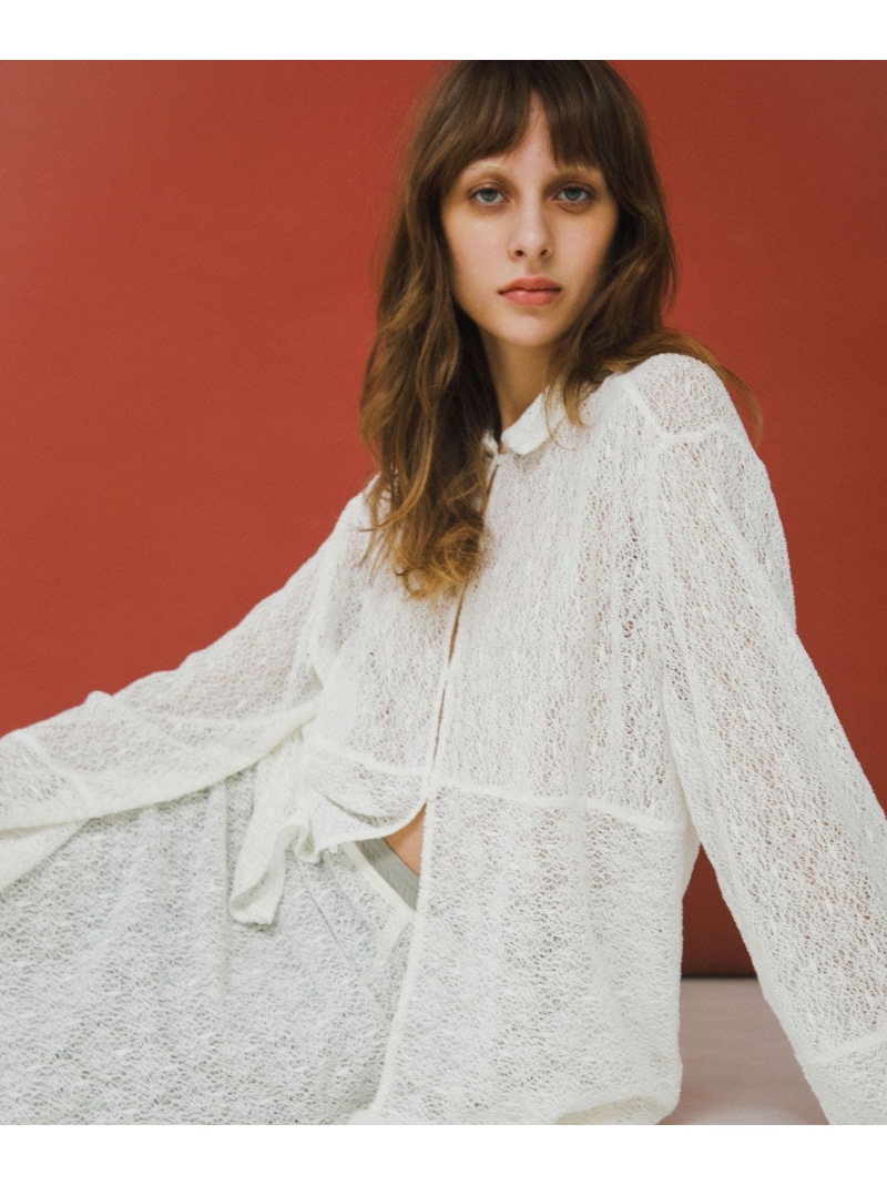 【SALE／30%OFF】melon lace shirts LAATO ラート トップス プルオーバー・トップ 黒いこと 白いこと【RBA_E】【貨物輸送無料】[ Fashion]