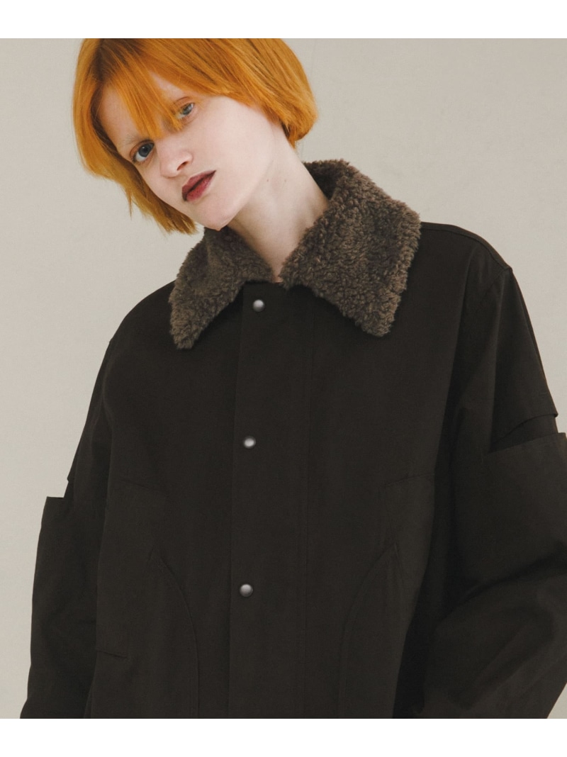 楽天市場】LEOPARD F/FUR FRONT HOOK コート SLY スライ ジャケット