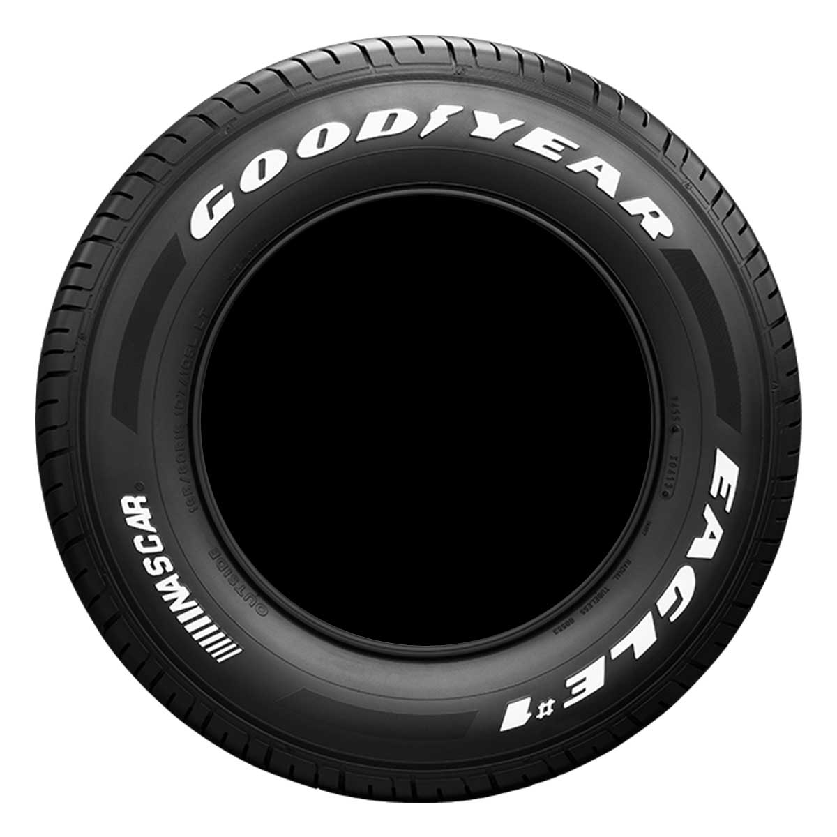 【楽天市場】GOODYEAR グッドイヤー イーグル ナンバーワン ナスカー EAGLE1 NASCAR 215/60R17 109/107R サマータイヤ ハイエース等 ホワイトレター 2