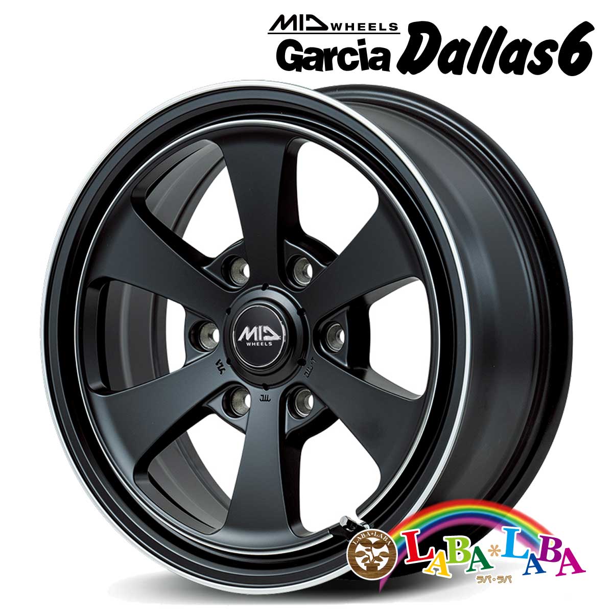 ホイール 16インチ 16×6.5J +38 PCD139.7 6穴 MID GARCIA Dallas6 (1665 +38 139-6H)