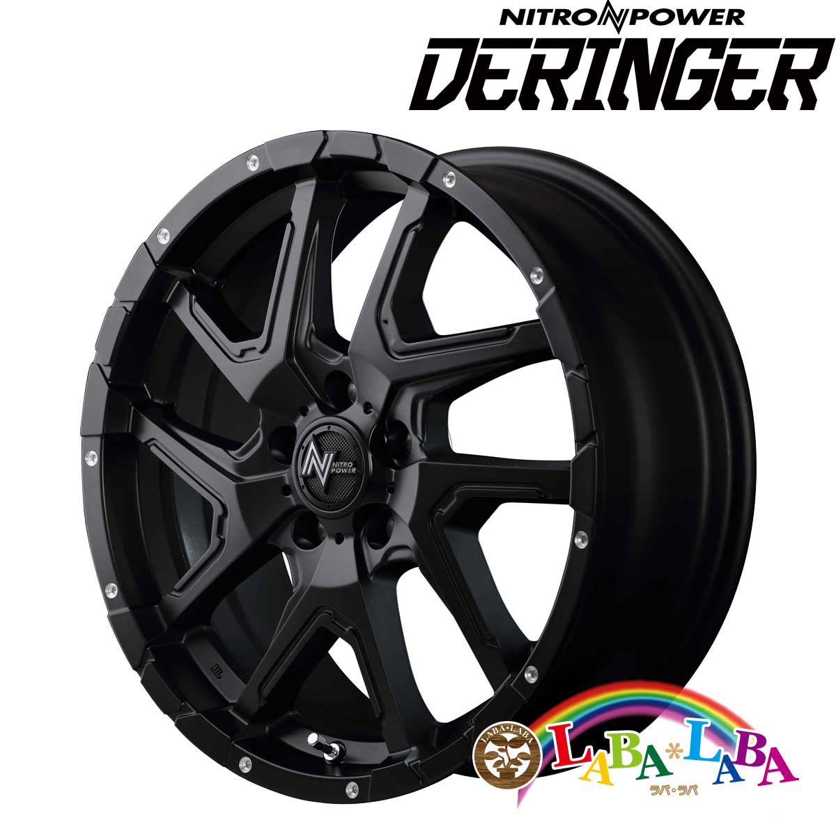 【期間限定★エントリーでポイント５倍】ホイール 18インチ 18×7.0J +42 PCD114.3 5穴 MID NITRO POWER DERINGER 4本セット (1870 +42 114-5H)
