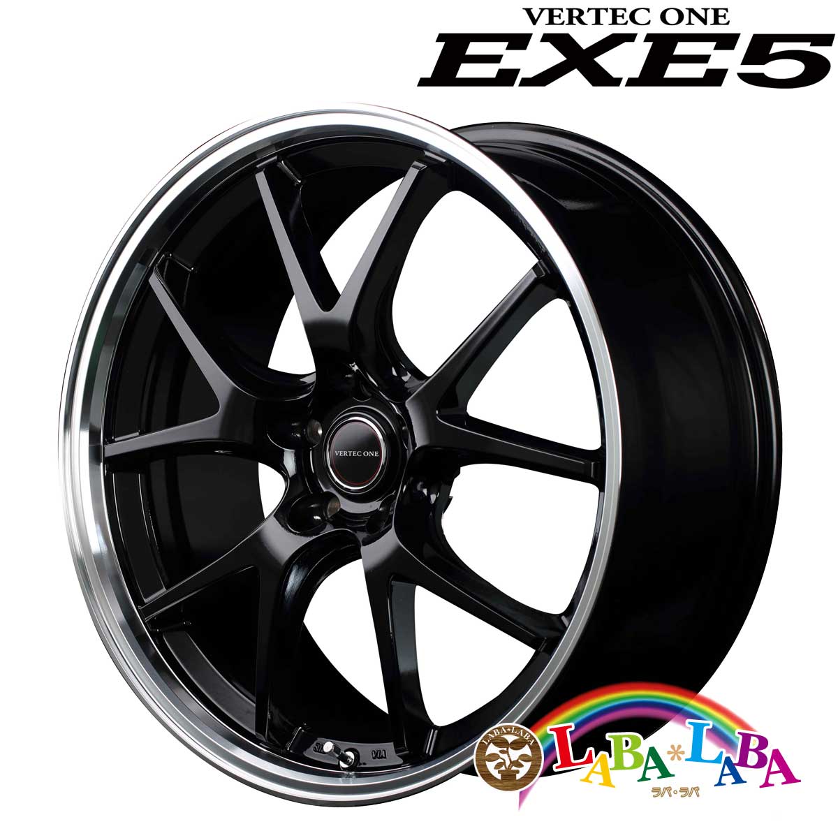 【期間限定★エントリーでポイント５倍】ホイール 18インチ 18×8.0J +42 PCD114.3 5穴 MID VERTEC ONE EXE5 4本セット (1880 +42 114-5H)