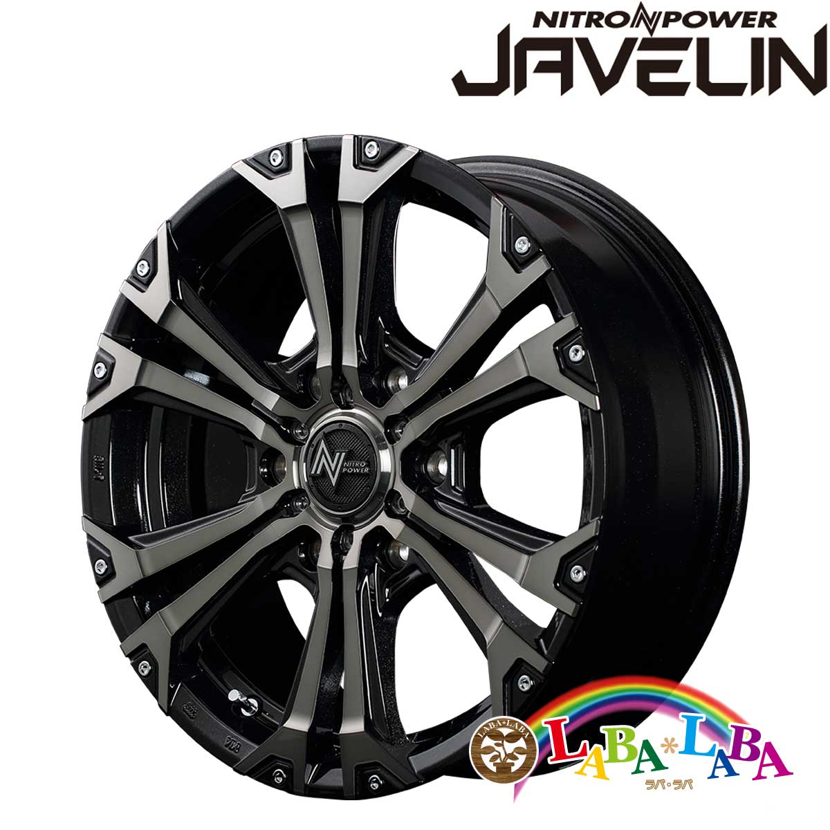 【期間限定★エントリーでポイント５倍】ホイール 18インチ 18×8.0J +20 PCD139.7 6穴 MID NITRO POWER JAVELIN 4本セット (1880 +20 139-6H) 77,220円