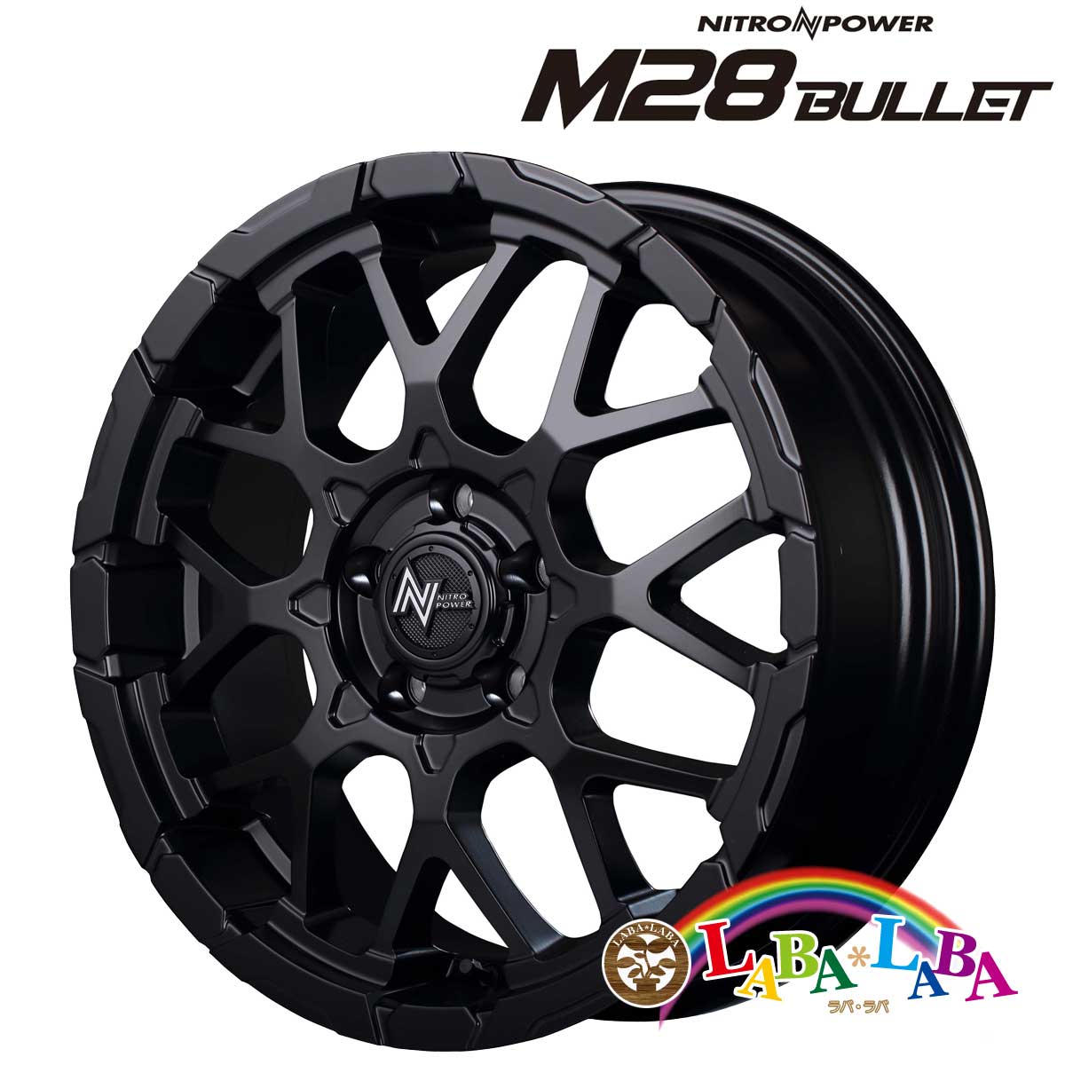 【期間限定★エントリーでポイント５倍】ホイール 18インチ 18×7.0J +42 PCD114.3 5穴 MID NITRO POWER M28 BULLET 4本セット (1870 +42 114-5H)