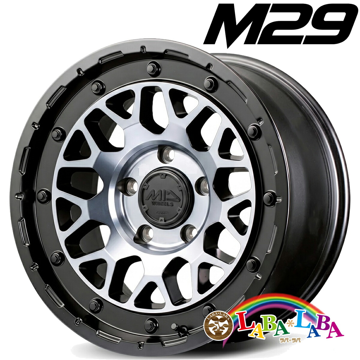 【期間限定★エントリーでポイント5倍】ホイール 17インチ 17×8.5J ±0 PCD127 5穴 MID OFFROAD M29 (1785 ±0 127-5H)|ラバラバ 店