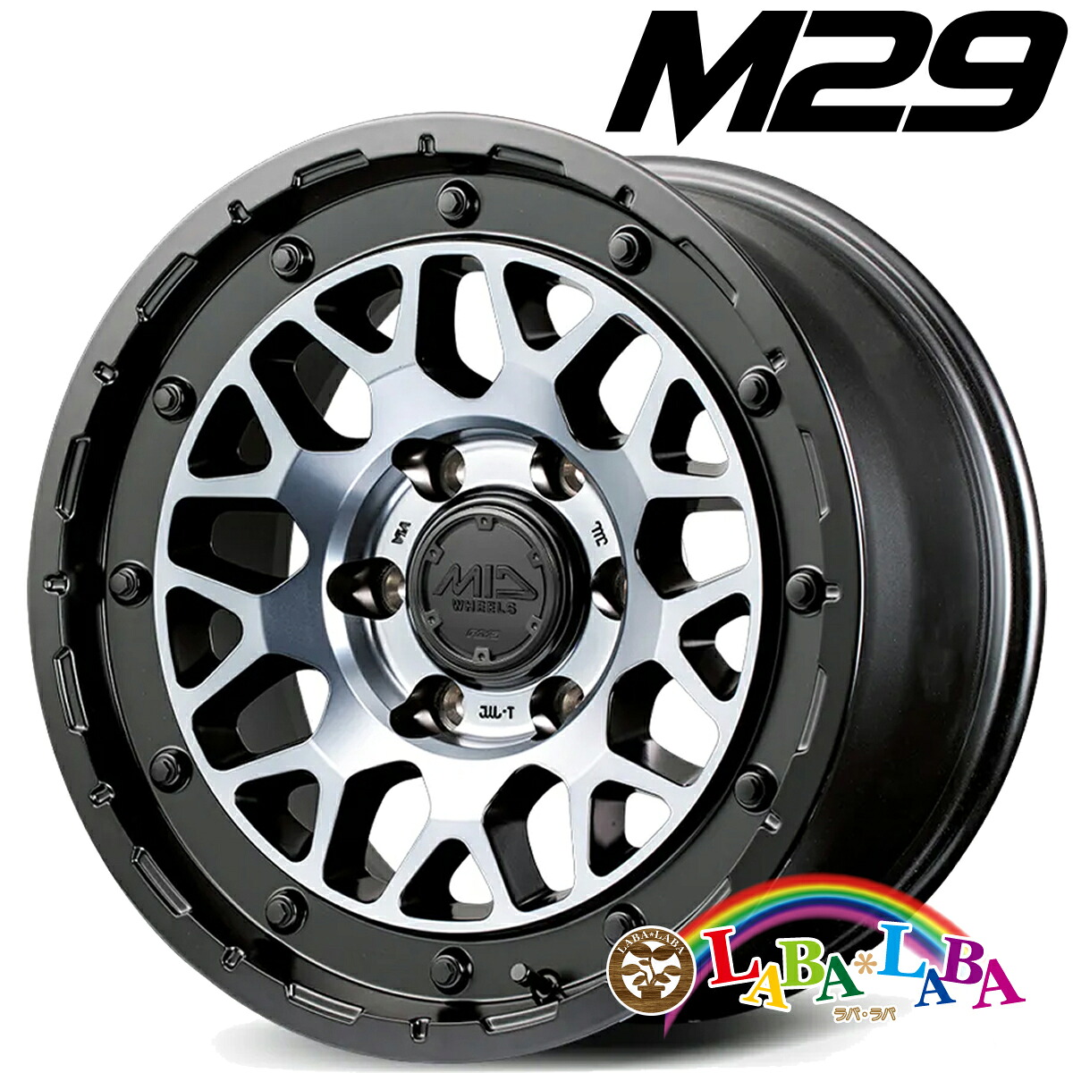 【期間限定★エントリーでポイント5倍】ホイール 17インチ 17×8.5J +10 PCD139.7 6穴 MID OFFROAD M29 (1785 +10 139-6H)|ラバラバ 店