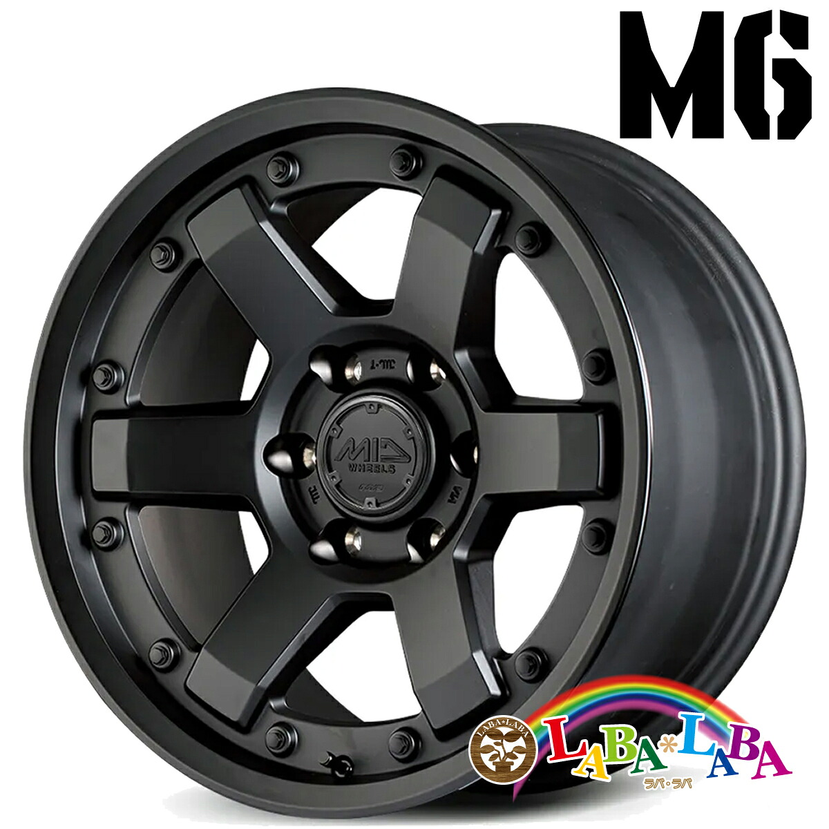 【期間限定★エントリーでポイント5倍】ホイール 17インチ 17×8.5J ±0 PCD139.7 6穴 MID OFFROAD M6 (1785 ±0 139-6H)|ラバラバ 店