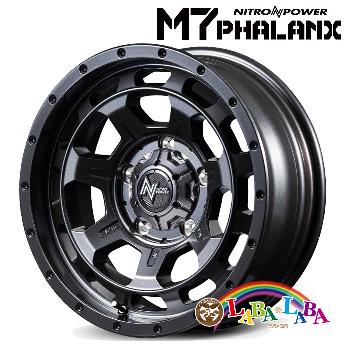 ホイール 16インチ 16×7.0J +40 PCD114.3 5穴 MID NITRO POWER M7 PHALANX (1670 +40 114-5H)
