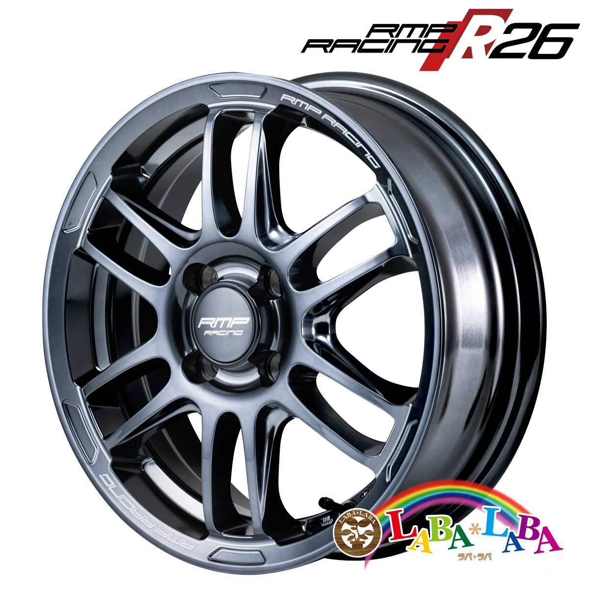 【期間限定★エントリーでポイント５倍】ホイール 16インチ 16&times;6.0J +43 PCD100 4穴 MID RMP Racing R26 (1660 +43 100-4H)｜ラバラバ　店
