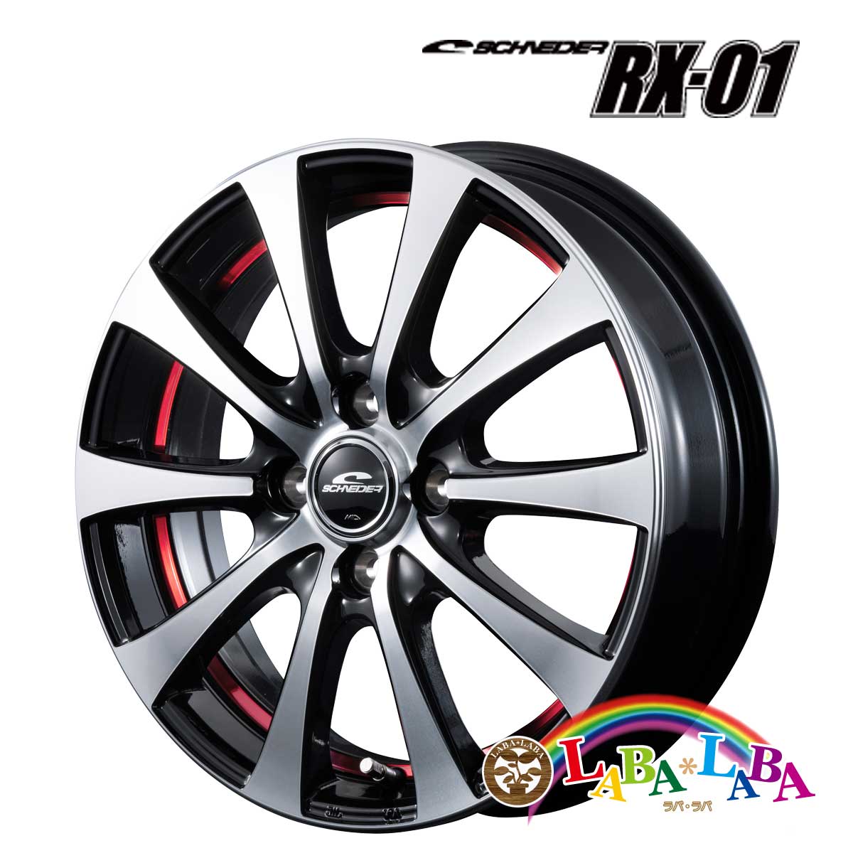 【期間限定★エントリーでポイント5倍】ホイール 15インチ 15×4.5J +45 PCD100 4穴 MID SCHNEIDER RX01 (1545 +45 100-4H)|ラバラバ 店