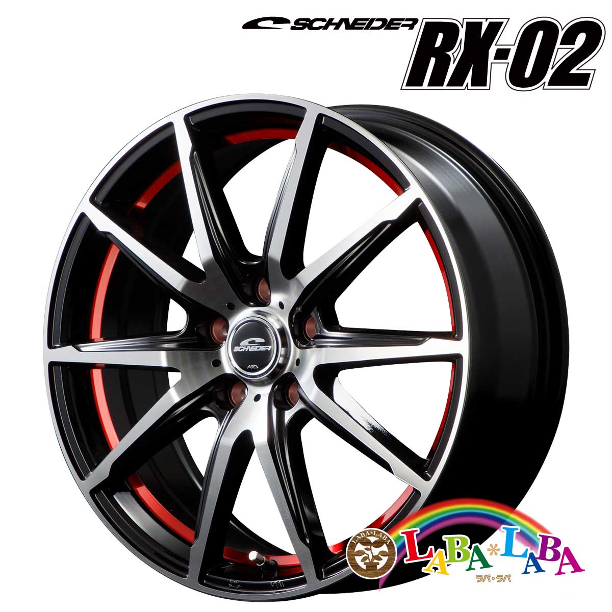 【期間限定★エントリーでポイント５倍】ホイール 15インチ 15×6.0J +45 PCD100 5穴 MID SCHNEIDER RX02 4本セット (1560 +45 100-5H)