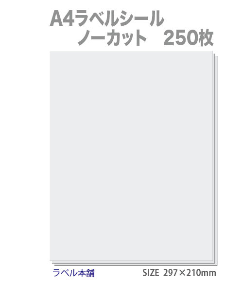 【楽天市場】ラベルシール A4 ノーカット 白無地用紙 100枚 剥離紙 