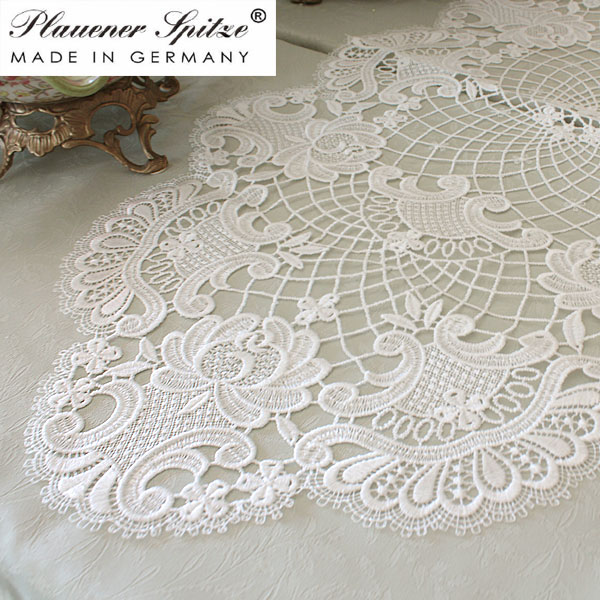 楽天市場】プラウエンレース テーブルクロス 約90cmR 【宅配便送料無料