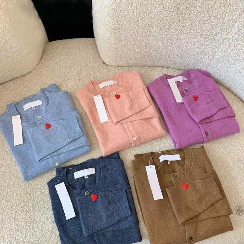 ニット カーディガン レディース カップル Vネック 丸首 長袖 羊毛 刺繍 かわいい 秋冬 ピンク系 パープル 水色 ブラウン グレー 日韓スタイル デイリー｜ラシャンスショップ