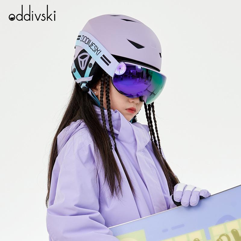 ゴーグル キッズ 子供用 大球面 ダブルレンズ 近視対応 防曇 防風 雪 遊び スキー スノーボード TPU|ラシャンスショップ