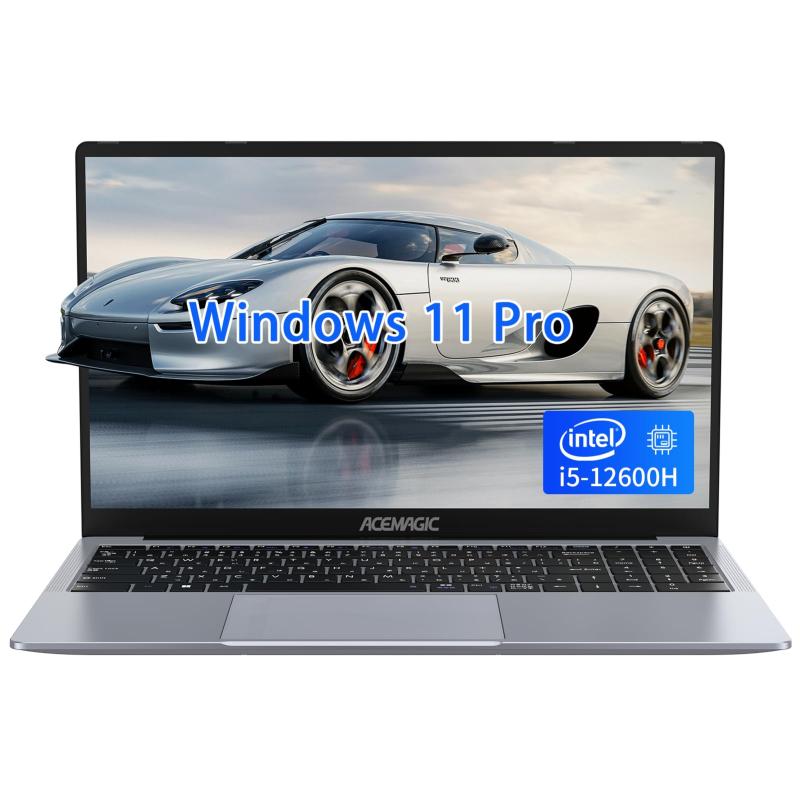 ACEMAGIC 2026新型 万覚え帳マイコン i5-12600H 【Core Ultra 5 125Hより手っとり早い】最大限度4.5GHz 12C/16T 万覚え帳pc 16GB+512GB(NVMe 最大限度2結核症+2結核症) 盛りだくさん固定ディスク Laptop Win11 Pr