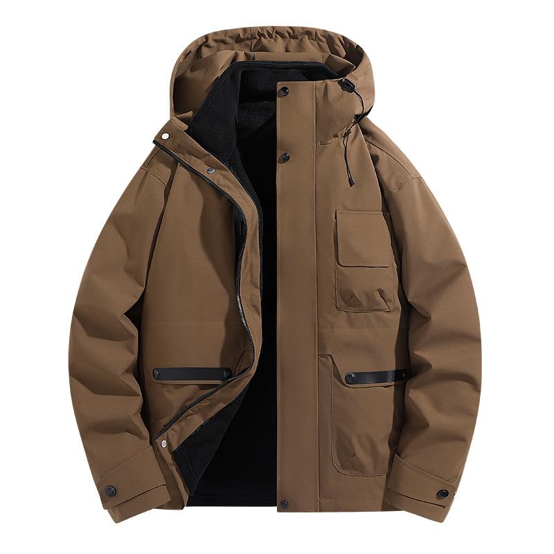 マウンテンパーカー レディース メンズ 防水 防風 保温 登山ウェア アウトドアウェア 上下セット フリース裏地 取り外し可能 ベージュ ブラック グリーン|ラシャンスショップ