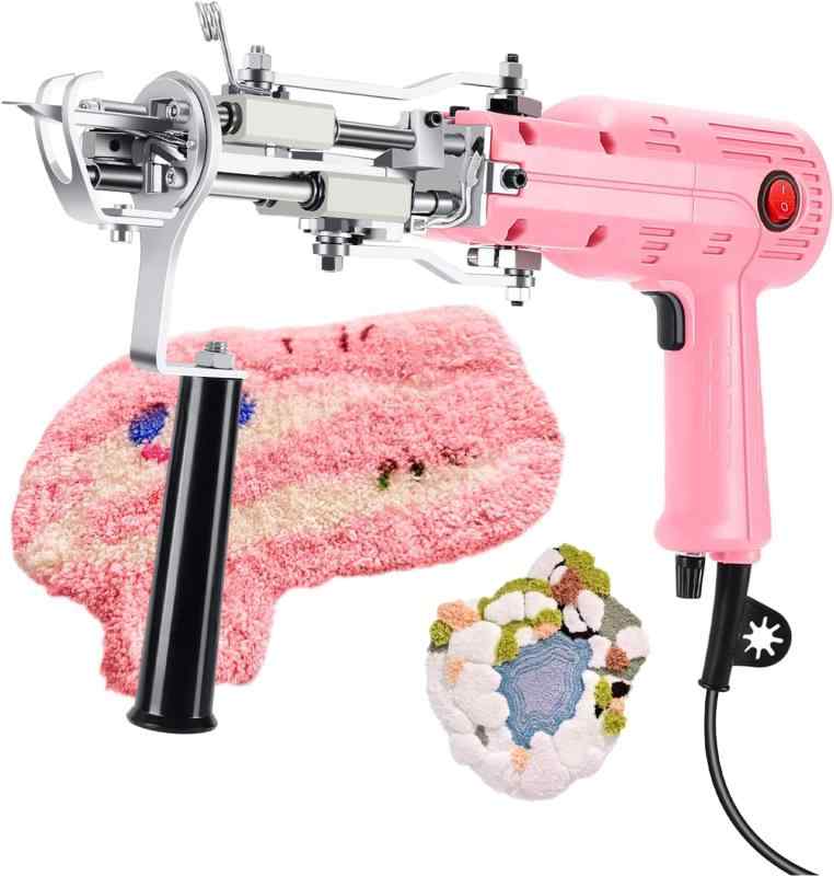 タフティングガン 引っ敷き織り機 Tufting Gun 【2023新版・カループパイルと撥ねのけるパイル両相応う 電動カーペッタフティングガン】 高速道路織り 5～40編み目/秒 実業用刺しゅう機 ラグメーカー 電動